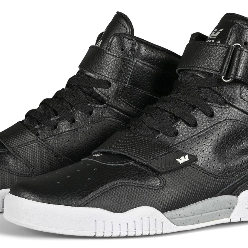 Supra Breaker High-Top Shoes Black/Light Grey/White [SUPUK029] : Supra ...